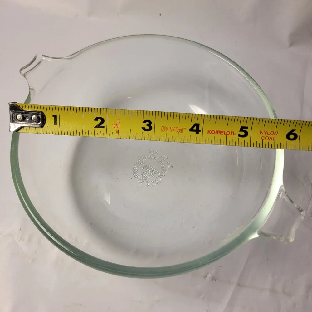 Pyrex Casserole Dish Clear 20‎ oz Round Glass 019 with 681-C-18 Lid